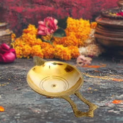 Brass Diya - 03 | Brass Shanti Deep | Shining Deepam | Brass Jyoti | Divya Prakash | Brass Shobha Deep |