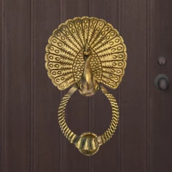 9" Big Mayur Brass Door Knocker DK-004 | Peacocks Door Knocker |