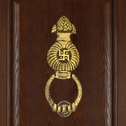 10" Kalash Brass Door Knocker DK-003 | Indian Kalash Door Knocker | Amrit kalash Door Knocker | Brass Antique Kalash Door Knocker