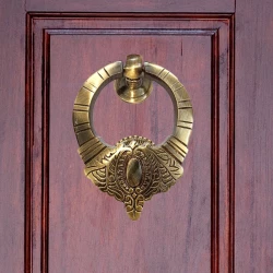 5" Crown Brass Door Knocker DK-020 | Antique Finish Crown Door Knocker | Solid Brass Door Knocker | Ring door Knockers