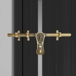 12" Brass Aldrop AL-12 | Chitra Ganesh Ji Series Brass Heavy Aldrop for Single Door |Brass Antique Aldrop | Brass Ganesh Style Aldrop | Brass Arla |