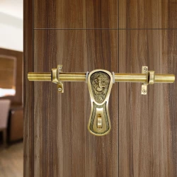 10" Brass Aldrop AL-14 | Antique Finish Aldrop | Single Door Aldorp | Brass Door security Aldrop