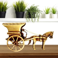 Brass Horse Cart - 04 | Beauty of Brass | Home Decor | Brass Horse |