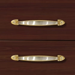 6" 2 Piece Brass Cabinet Handle CH-008 | Brass Silver Gold Handle | Brass Silver Gold  Drawer Handle | Brass Silver Gold  Window Handle