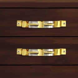 6" 2 Piece Brass Cabinet Handle CH-013 | Brass Silver Gold Cabinet Handle | Brass Silver Gold Drawer Handle | Brass Slver Gold Window Handle