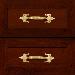 5" 2 Piece Brass Trishul Handle CH-31 | Brass Cabinet Handle | Brass Antique Handle | Brass Antique Drawer Handle | Brass Antique Window Handle