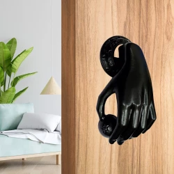 19cm Cast Iron Door Knocker CIDK-08 | Black Powder Coating Iron Door Knocker | Full Black Butterfly Iron Door Knocker