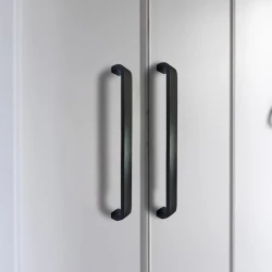 10" Cast Iron Pull Handle CIPH-001 | Black Powder Coating | Door Pull Handle | Pull Handle For Home & Kitchen Interior