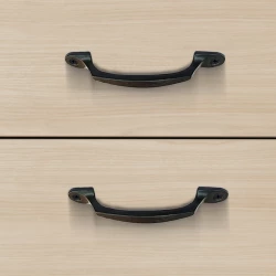 13cm 2 Piece Cast Iron Cabinet Handle CICH-002 | Black Powder Coating |Drawer Cabinet Handle | Cabinet Handle For Kitchen / Drawer/Interior
