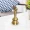 Brass Hand Bell BBL-005 | Brass Pooja Hand Bell | Pooja Bell with Nandi Sitting on Top | Pooja Ghanti | Ghanti for Temple Made of Top Brass 4"