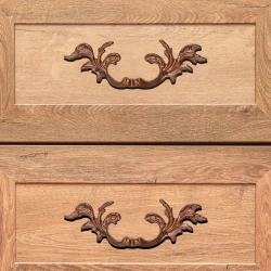 16" 4  Piece Cast Iron Cabinet Handle CIDPH-002 | Black Powder Coating |Drawer Cabinet Handle | Cabinet Handle For Kitchen / Drawer/Interior