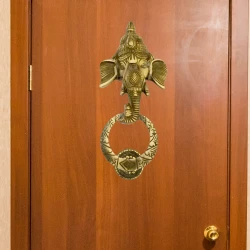 Ganpati Brass Door Knocker | Ganesh Ji Brass Door Knocker | Gajanan Brass Door Koncker | Antique Ganesh Brass Door Knocker | Brass Door Knock